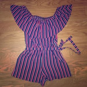 ‘Mmmmmm’ Off-the-Shoulder Romper